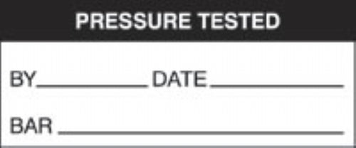 pressure tested - bar (500/roll)