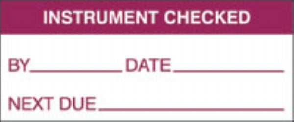 instrument checked (500/roll)