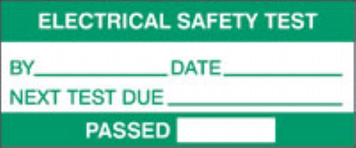 electrical safety test - passed (500/roll)