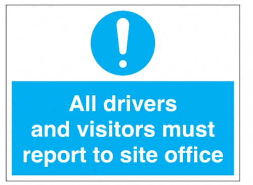 all drivers and visitors must report site office