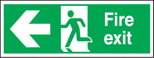 fire exit arrow left