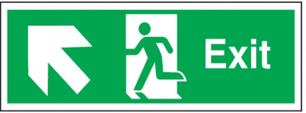 exit arrow diagonal up left