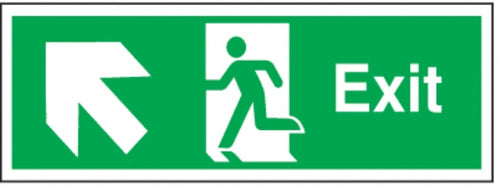 exit arrow diagonal up left