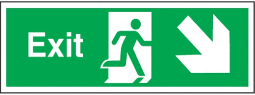 exit arrow diagonal down right