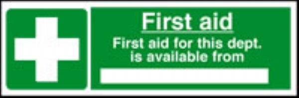 first aid is available from