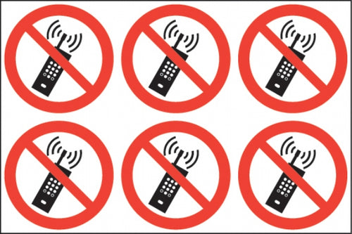 Mobile phone symbol  (24 pack) 6 per sheet