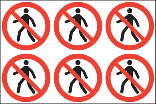 No Pedestrians (24 pack)  diameter