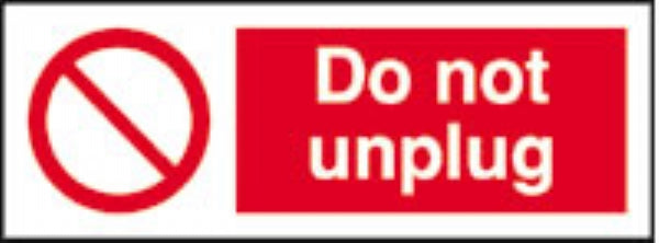 do not unplug (pack of 10)
