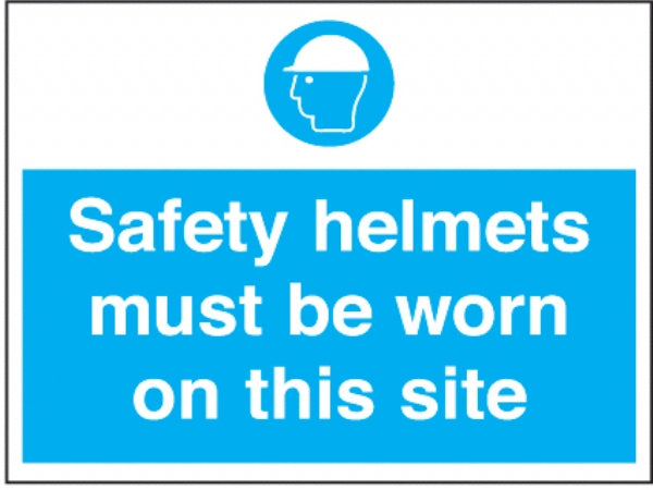 Safety helmets must be worn site