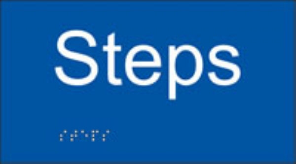 steps (white & blue)