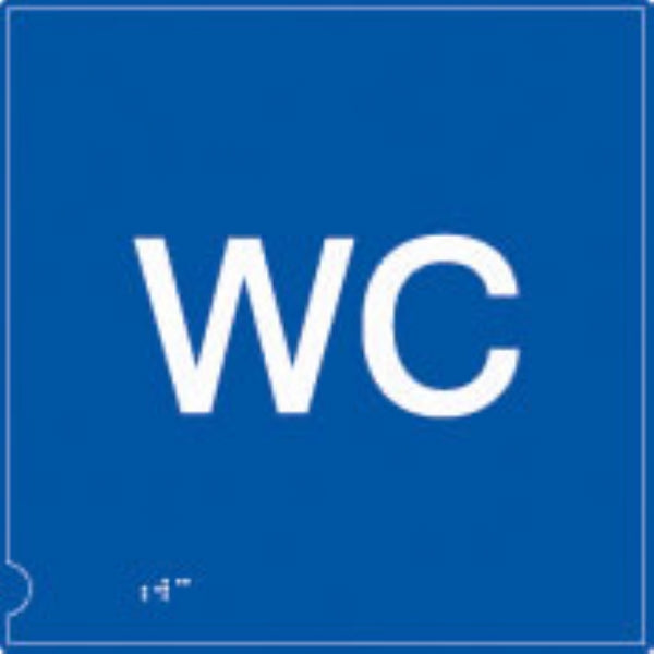 wc symbol - (white & blue)