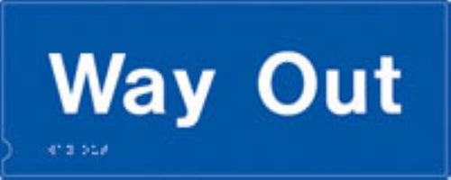 way out (white & blue)
