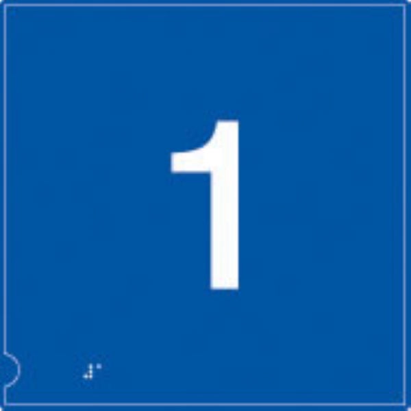 no.1 (white & blue)