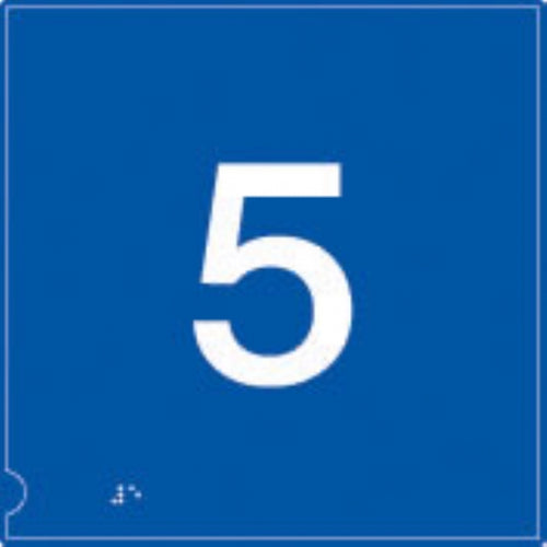no.5 (white & blue)