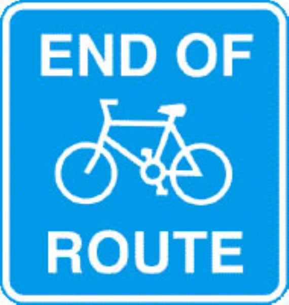 end of route with channel