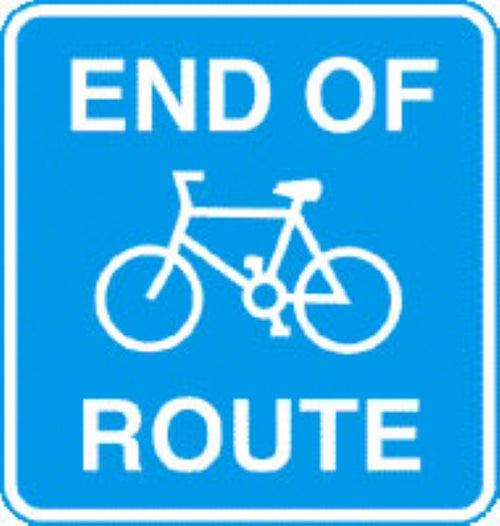 end of route with channel