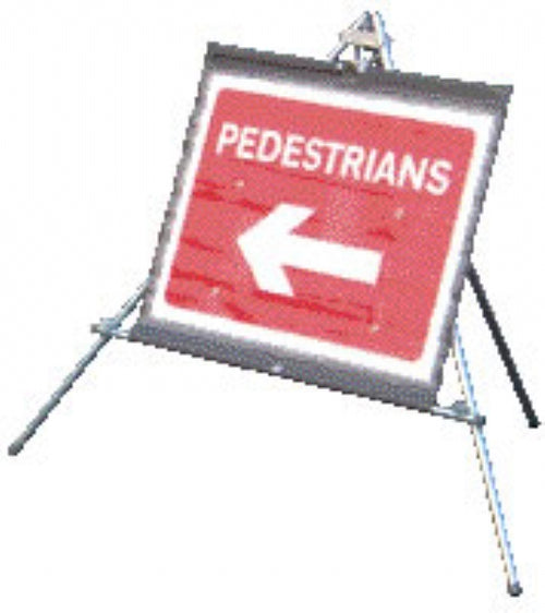 pedestrians reversible arrow