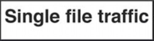 single file traffic supp. panel