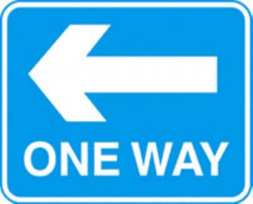 one way left with channel