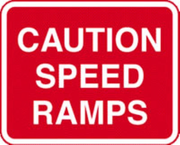 caution speed ramps no channel