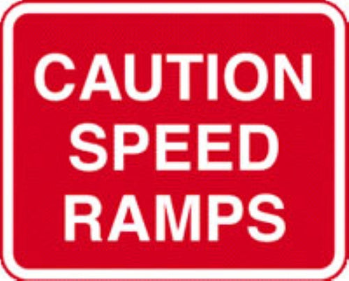 caution speed ramps no channel
