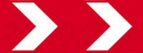 red chevrons with channel