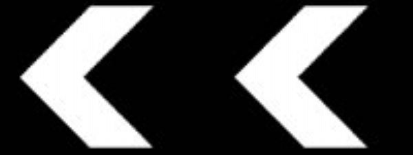 black chevrons with channel