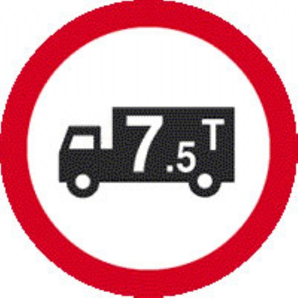 lorry tons 7.5 tonnes c/w text