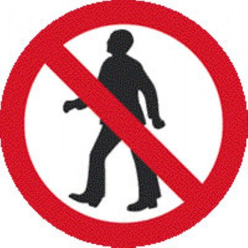 no pedestrians without channel