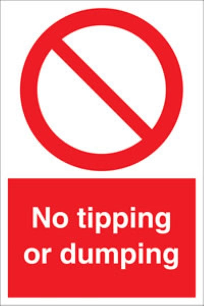 No tipping or dumping