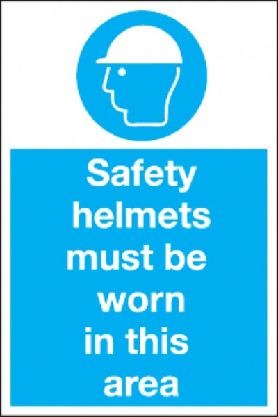 Safety helmets must be worn..