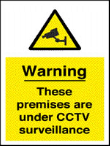 warning these premises are under cctv surveillance