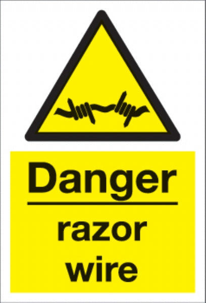 danger razor wire
