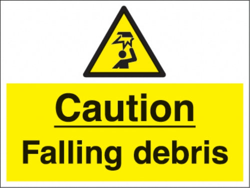 caution falling debris