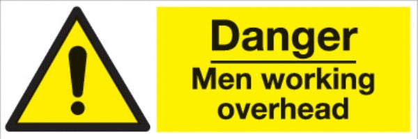 danger men working overhead