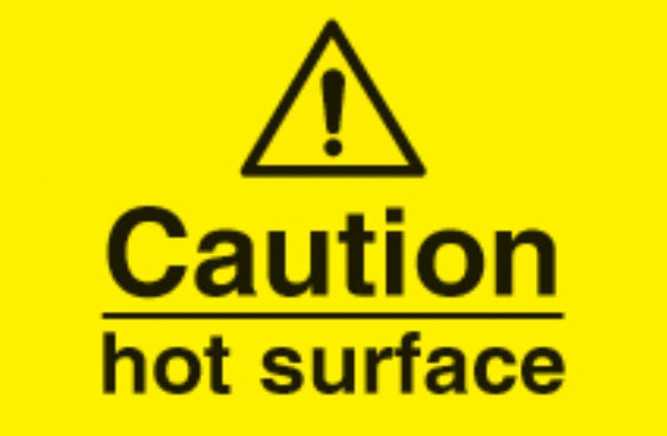 caution hot surface