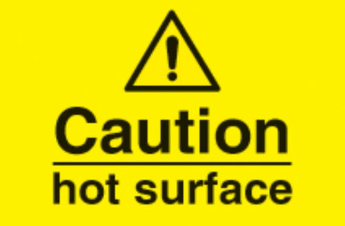 caution hot surface