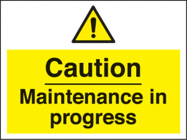 caution maintenance in progress