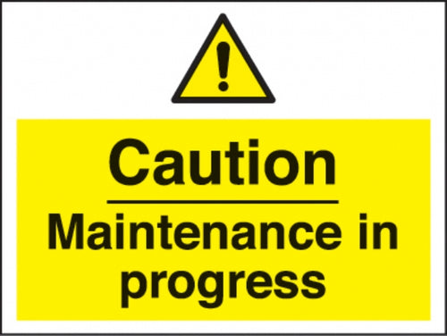 caution maintenance in progress