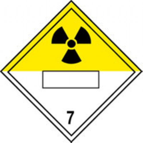 new regulation placard radioactive7