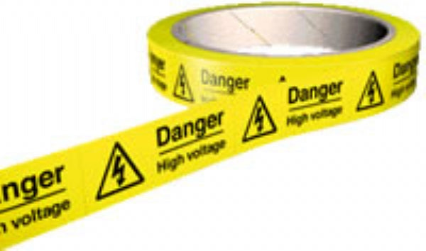 danger high voltage on a roll