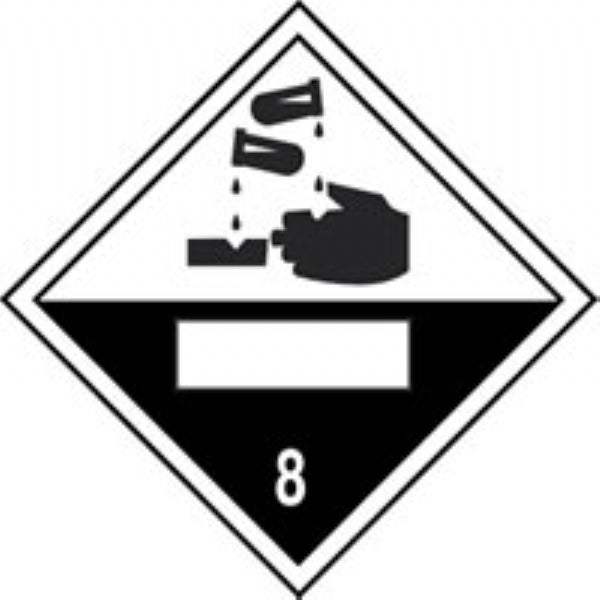 new regulation placard corrosive 8