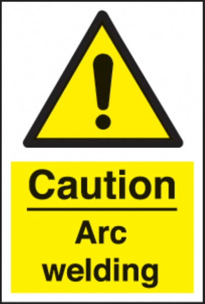 caution arc welding