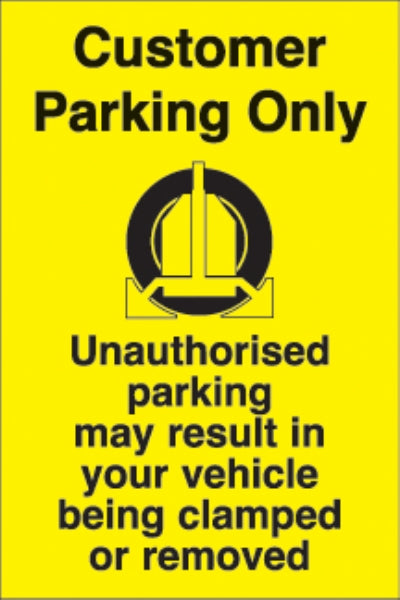 customer parking only....