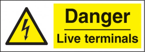warning danger live terminals