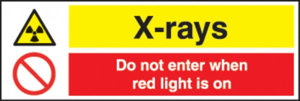 x-rays - do not enter when red light is on