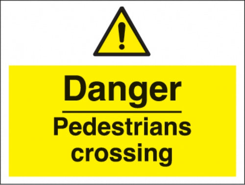 danger pedestrians crossing