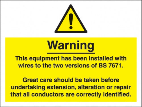 electrical wiring IEE labels (Pack 10)