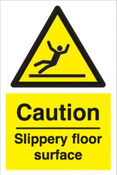 caution slippery floor surface