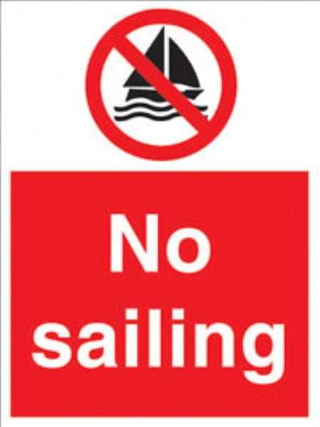 no sailing